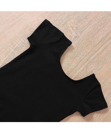Vivifayee Girls Long Sleeve Leotard for Ballet Dance & Gymnastics, Size S (8-10 Years) - Black - Buy Online on GoSupps.com