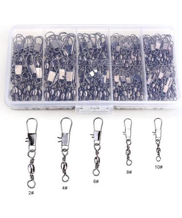MOBOREST 200PCS Barrel Snap Swivel Fishing Accessories - Premium Gear with Ball Bearing Swivels and Quick Connect for Lures - Buy Online on GoSupps.com
