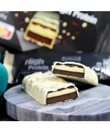 Buy Frankonia CHOCOLAT Power Motion Protein Bar - High Protein Cookie Black n White (3x45g) | No Sugar Added | International Shipping Available - Buy Online on GoSupps.com