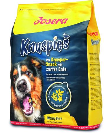 JOSERA Knuspies with duck 10 kg | Delicious dog treat | Low fat | 10 kg bag - Buy Online on GoSupps.com