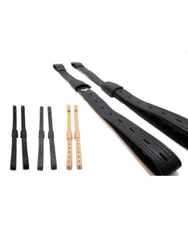 PS Horse Articles Soft Mono Stirrup Leathers - Soft Leather - Brown - Long