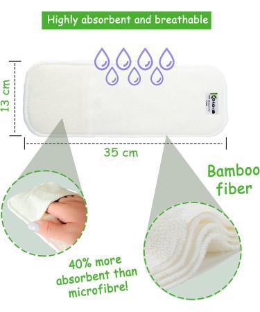 Colo Reusable Diapers | Eco-Friendly Washable Cloth Diaper Set with Bamboo Inserts | Adjustable Fabric Diapers for Foxes & Rabbits - Buy Online on GoSupps.com