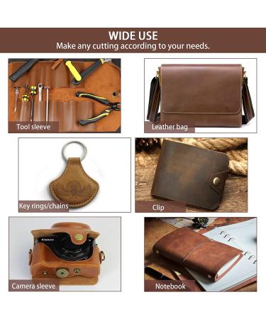 10x10 Bourbon Brown Full Grain Tooling Leather Square - 2.0mm Thick for Crafts & Sewing - Buy Online on GoSupps.com