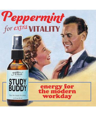 Frankie & Myrrh Study Buddy Spray - Peppermint Lemon Rosemary Essential Oil for Focus Energy & Memory | 100% Pure Aromatherapy - Buy Online on GoSupps.com