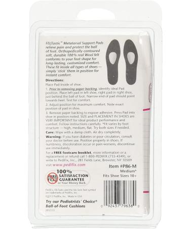 Feltastic Metatarsal Support Pads - Medium Size 1 lb | Comfort & Pain Relief for Foot Health - International Shipping Available - Buy Online on GoSupps.com