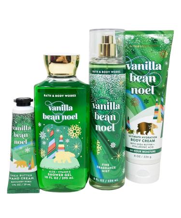 Buy Bath and Body Vanilla Bean Noel Gift Set - Fragrance Mist Body Cream Shower Gel & Hand Cream - Perfect Holiday Gift Bag - Buy Online on GoSupps.com