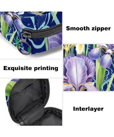 Orchid Ladies Napkin Storage Bag - Portable Zippered Case for Teen Girls & Women - Stylish Purple Design - Buy Online on GoSupps.com