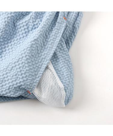 NATUST Boys Quick-Drying Swim Shorts | Mesh Lining Beach Trunks 128-134 | Blue-Grey - Perfect for International Shipping - Buy Online on GoSupps.com