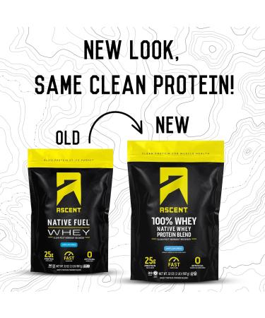 Ascent 100% Whey Protein Powder, Unflavored 2 lb & Creatine Monohydrate Powder, Unflavored 45 Servings - Buy Online on GoSupps.com