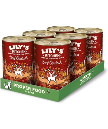 Lily's Kitchen Natural Wet Dog Food - Beef Goulash - Grain-Free Recipe (6 x 400g) for Adult Dogs | Premium Quality - Buy Online on GoSupps.com