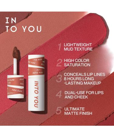 INTO YOU Matte Lipstick - Waterproof Long Lasting High Impact Color for Lips & Cheeks | Super Stay Pink Lipstick (EM525) - International Shipping Available - Buy Online on GoSupps.com