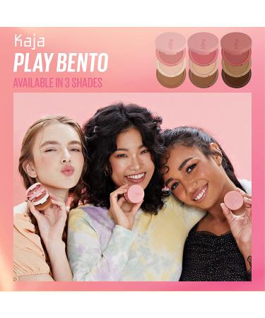 Kaja 3-in-1 Sculpting Trio Play Bento | Powder Blusher, Highlighter & Cream Bronzer - 01 Butter Up | Fair Complexions - Buy Online on GoSupps.com