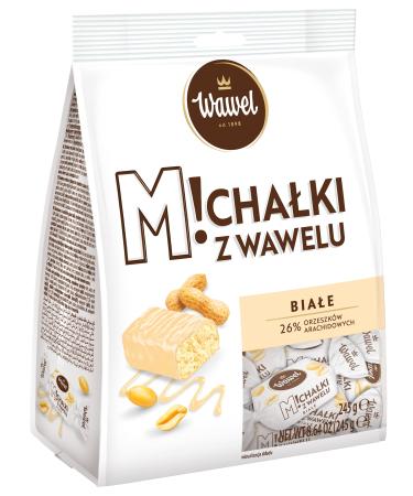 Wawel Micha ki Bia e (blanc/lait) 245 g Bonbons au chocolat Recette traditionnelle Bonbons polonais classiques Lait et cacahu te