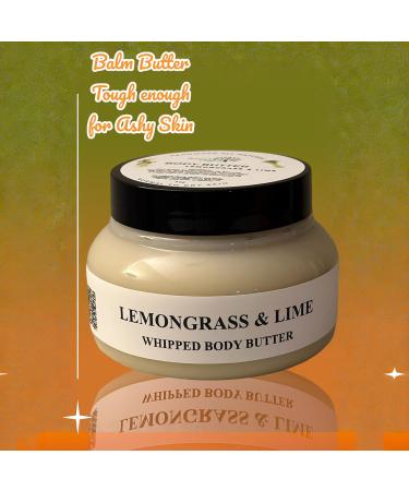 PEACOCK ORGANIC Lemongrass Lime Body Butter Hydration Shiny skin Moisturizing Butter 8oz - Buy Online on GoSupps.com