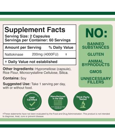 Nattokinase Supplement (120 Capsules) Serrapeptase (120 Capsules) Citrus Bergamot (60 Capsules) - Buy Online on GoSupps.com