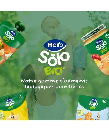 Hero Solo BIO - Snack Carotte et Mais Biologiques - pour B b s Des 10 Mois - non Frits 100% Naturels Sans Gluten ni Conservateurs ni Colorants et Sans sel Ajout - Lot de 6 X 40 g Carotte 240 g - Buy Online on GoSupps.com