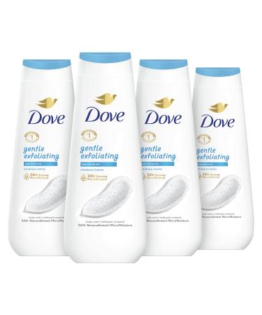 Dove Body Wash Gentle Exfoliating With Sea Minerals 4 Count Instantly Reveals Visibly Smoother Skin Cleanser That Effectively Washes Away Bacteria While Nourishing Your Skin 20 o Fragranced 4/20 Ounce - Buy Online on GoSupps.com