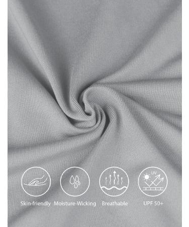 Baleaf Men's UV Protection Rashguard Shirt - UPF 50+ Long Sleeve Hooded Sweatshirt for Running Surfing & Outdoor Fishing - Lightweight Thumb Hole Design Gray - Buy Online on GoSupps.com