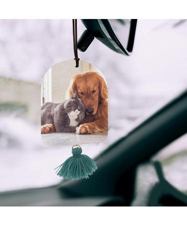 Temlum 40 Pcs Sublimation Air Freshener Blanks with Tassels - DIY Hanging Decoration for Car & Home - Buy Online on GoSupps.com