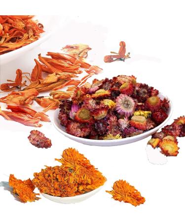NANA Dried Flowers - Lavender, Rosebud, Jasmine, Chamomile - Edible Herbs Bulk for Bath Bomb, Candle, Soap Making - Buy Online on GoSupps.com