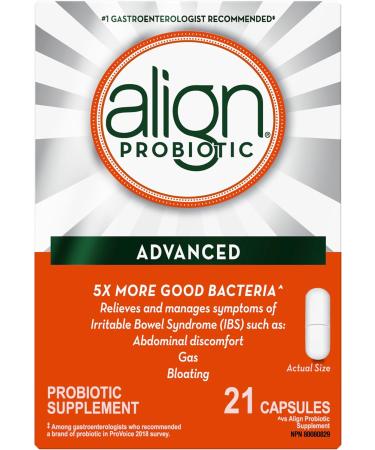 Align Advanced Probiotic Digestive Support IBS Symptom Relief : Gas Abdominal Discomfort & Probiotic Women's Dual Action Multi-Strain Probiotic with Chaste Tree - Buy Online on GoSupps.com