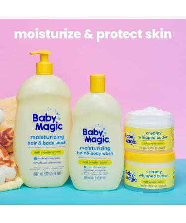 Baby Magic Creamy Whipped Butter | Helps Keep Skin Feeling Healthy and Baby Soft | Hypoallergenic | 8.4 fl oz. Soft Powder - Buy Online on GoSupps.com