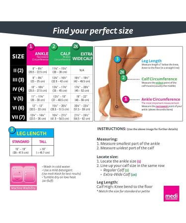 Mediven for Men Classic Calf High Compression Stockings 20-30 mmHg Closed Toe Leg Support Socks for Improved Circulation IV-Tall Brown - Buy Online on GoSupps.com