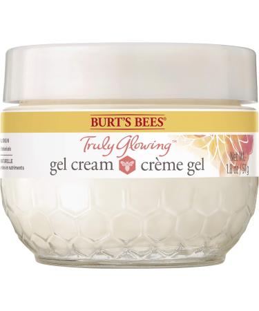 Burt's Bees Truly Glowing Replenishing Gel Face Cream Face Moisturizer for Normal and Combination Skin 99% Natural Origin Developed with Dermatologists 51g Gel Cream With Hydrate and Glow Complex