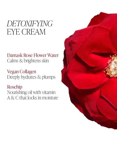 BYROE Rose Tea Eye Cream Mini 0.16 Fl Oz | Detoxifying Moisturizer with Collagen and Rose Flower Water | Anti-Aging Treatment for Puffiness, Wrinkles, Fine Lines | Firming Eye Area - Buy Online on GoSupps.com