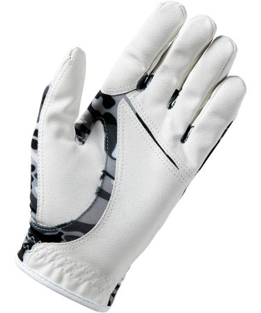 Wilson Staff Fit-All JR Golf Glove - Youth Left Hand One Size - White & Black - International Shipping Available - Buy Online on GoSupps.com