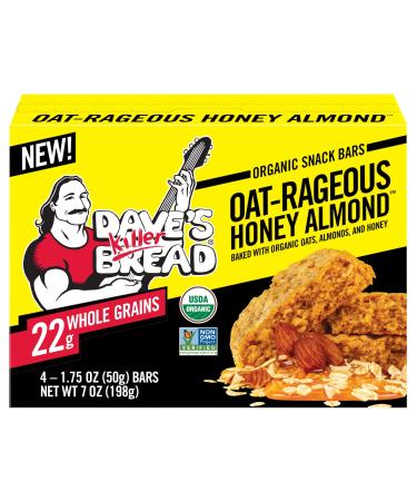 Dave's Killer Bread Organic Snack Bars Oatrageous Honey Almond