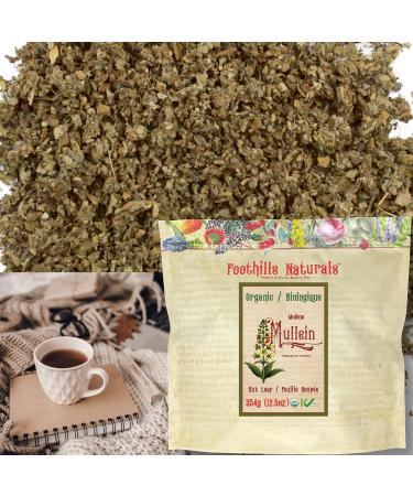 Foothills Naturals Mullein Leaf Cut Organic - 354g 700+ Servings - Buy Online on GoSupps.com