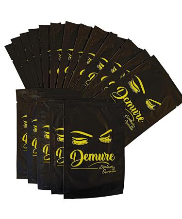 Demure 50 pairs of eye pads eyelash pads for eyelash extensions lint -free reduces dark circles moisturize eyes gel patch hydrogel lint free eyelash extensions