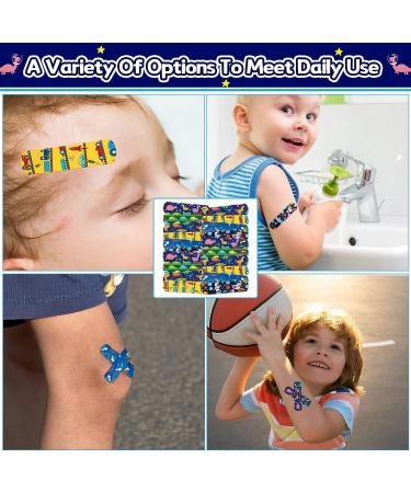 300 Pieces Kids Bandages Bulk - Cartoon Adhesive Bandages for Boys - Waterproof & Breathable - Colorful Flexible Bandages for Students - Buy Online on GoSupps.com