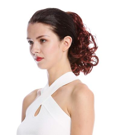 WIG ME UP MKB-22-V-131 Short Curly Braid Ponytail Hairpiece - Voluminous Red-Brown Rust-Brown Hair Extension - Buy Online on GoSupps.com