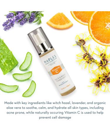 Shop Naples Soap Company Brightening Vitamin C Facial Serum - 20% Ascorbic Acid Vegan & Naturally-Derived 1.7 oz - Buy Online on GoSupps.com