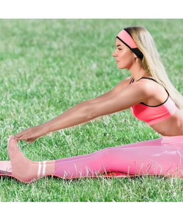 Apricitie Non-Slip Yoga & Pilates Socks for Women 4 Pairs of Long Handle Stopper Socks - Buy Online on GoSupps.com