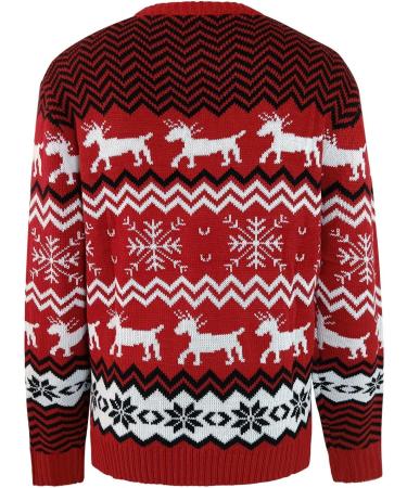 Shop Stylish Women's Christmas Jumpers | Cozy Cashmere Sweater Sale - 21-Red M - Buy Online on GoSupps.com