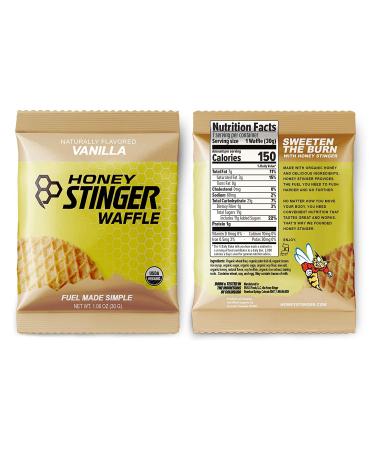 Honey Stinger Organic Waffles Variety Pack - 12 Count, Energy Source for Any Activity - Honey, Vanilla, Chocolate Flavors, 1.06 oz Each (Pack of 12) incl. Sticker - Buy Online on GoSupps.com
