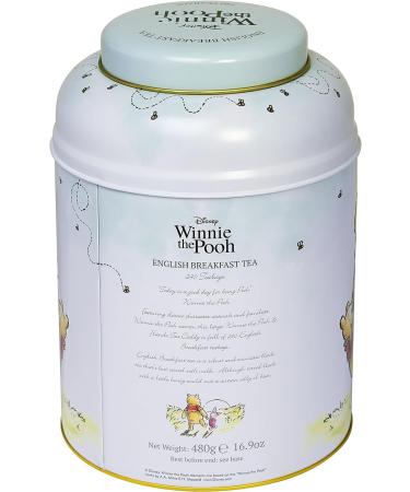 New English Teas Winnie the Pooh & Tigger Tea Caddy with 240 English Breakfast Teabags - Buy Online on GoSupps.com
