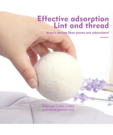 CAYYET Wool Dryer Balls 8-Pack Dryer Balls Laundry Reusable Reduce Clothing Wrinkles - Buy Online on GoSupps.com