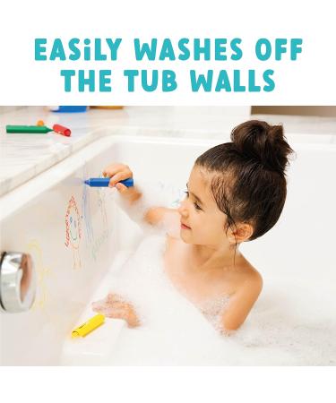 Colorful Munchkin Bath Crayons - Set of 5 Mess-Free Shower Toys for Creative Toddler Art on Tiles & Porcelain - Washable Kids Bath Toy - Buy Online on GoSupps.com