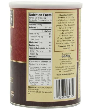 Chatfields Carob Powder 16oz - Pack of 3 | Pure Carob Cocoa Substitute - Buy Online on GoSupps.com