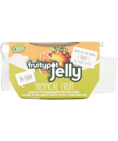Fruitypot Tropical Fruit in Pineapple Jelly 18 x 120g Pots - Delicious Tropical Fruit in Pineapple Flavour Jelly packs - Buy Online on GoSupps.com