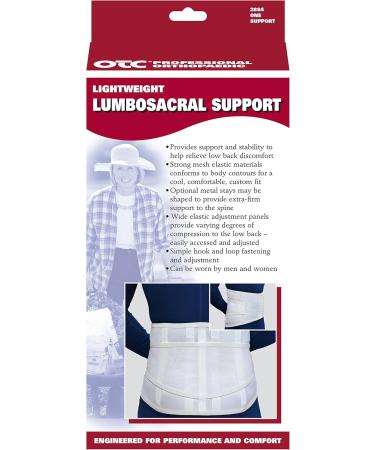 Buy OTC Lumbo-Sacral Support: Best Lower Back Brace with Metal Stay Insert & Strong Mesh Elastic for Optimal Comfort & Support - International Shipping Available - Buy Online on GoSupps.com