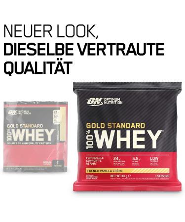  Optimum Nutrition Gold standard 100% whey - 1 boite (24 x 30 g) - Vanille Fan aise - Optimum nutrition - Buy Online on GoSupps.com