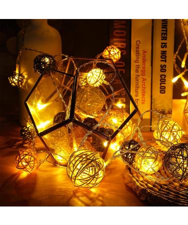 Wicker Rattan Balls Decorative Orbs for Centerpiece Vase Fillers - 36 Pcs in 4 Sizes (White, Wood Color, Light Tan, Coffee) - Ideal for Spring, Summer Craft, Wedding, Party Decor - Buy Online on GoSupps.com