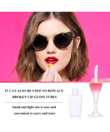 Vankcp 30 Pcs Cute Empty Lip Gloss Tubes - 6 Styles Red Wine Glass Lip Oil Bottles for Women Girls DIY - Refillable Lip Balm Containers (5/8/10ML) - Buy Online on GoSupps.com