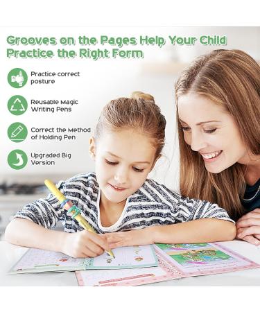 Magic Ink CopyBooks for Kids - Reusable Handwriting Workbooks | 13-Piece Set for Preschools - Improve Writing Skills - Buy Online on GoSupps.com