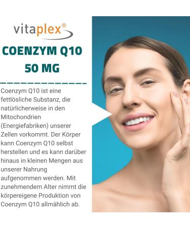 Vitamlex CoQ10 Capsules | High-Quality Kaneka Coenzyme Q10 | GMO-Free Hypoallergenic Vegan | 60 Capsules for Energy & Heart Health - Buy Online on GoSupps.com